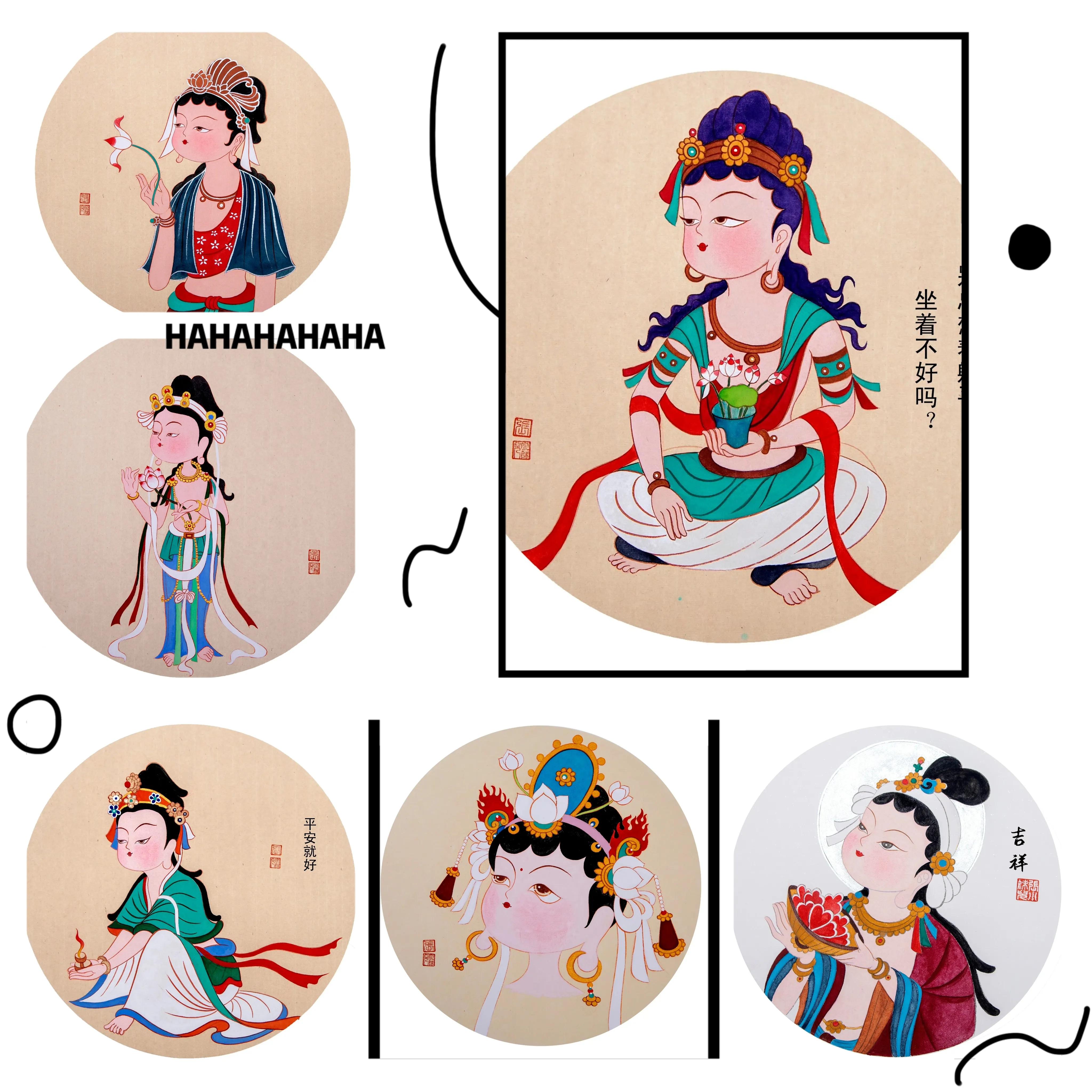 一花一世界一菩提的小和尚头像,可爱又沙雕的菩萨头像