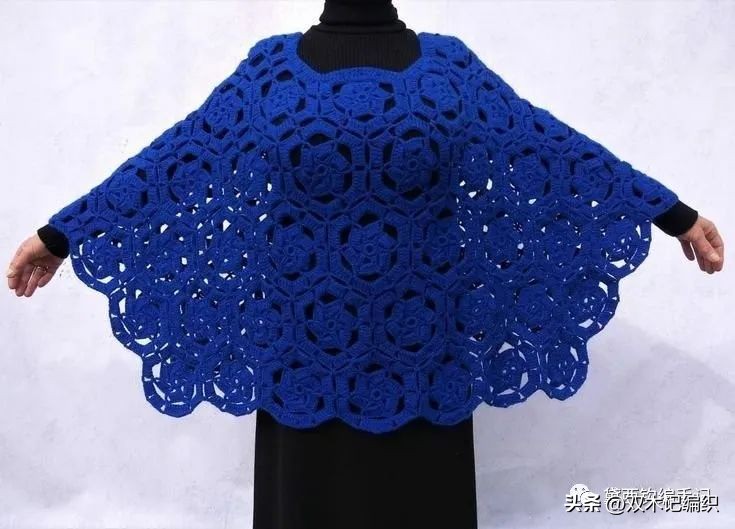 四叶草开襟斗篷披肩钩针视频教程 (时尚钩针连帽流苏斗篷披肩视频)