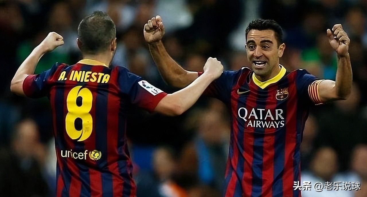 哈维说巴萨的大门永远向梅西敞开,巴萨三冠王哈维带领球迷喊出梅西