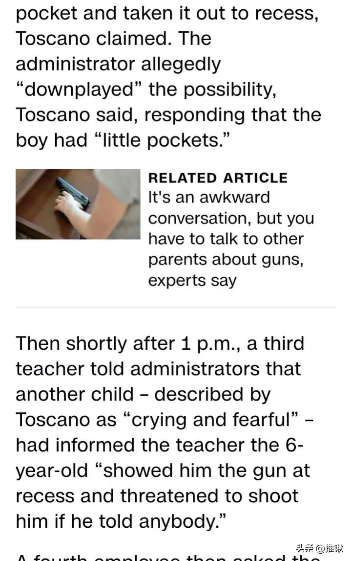 英语阅读学习材料Aftera6-year-oldshotateacherinclass每日英语