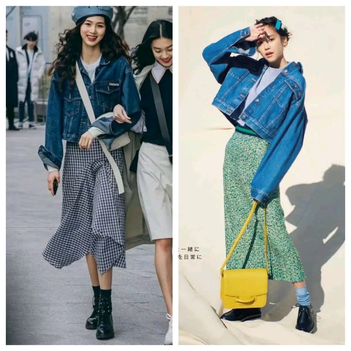 牛仔外套怎么穿才能显得时髦,牛仔外套怎么穿好看又时尚