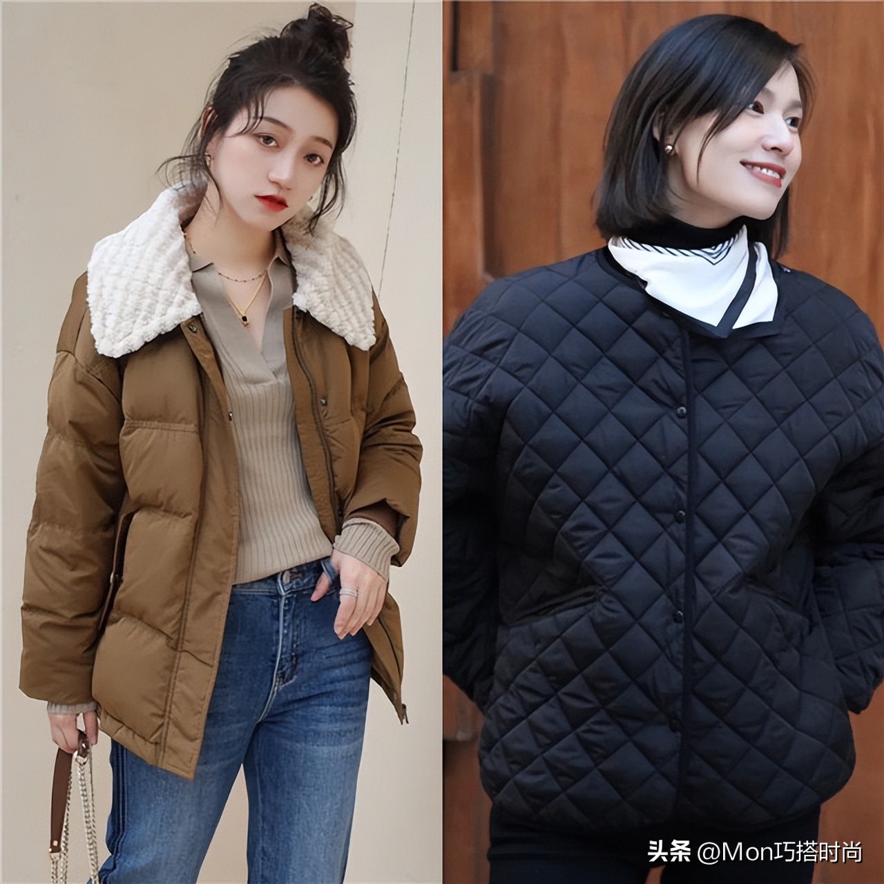 今冬穿奶奶风棉服时髦保暖,奶奶洋气棉衣