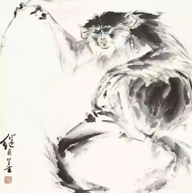 刘继卣猴,刘继卣画猴作品高清大图