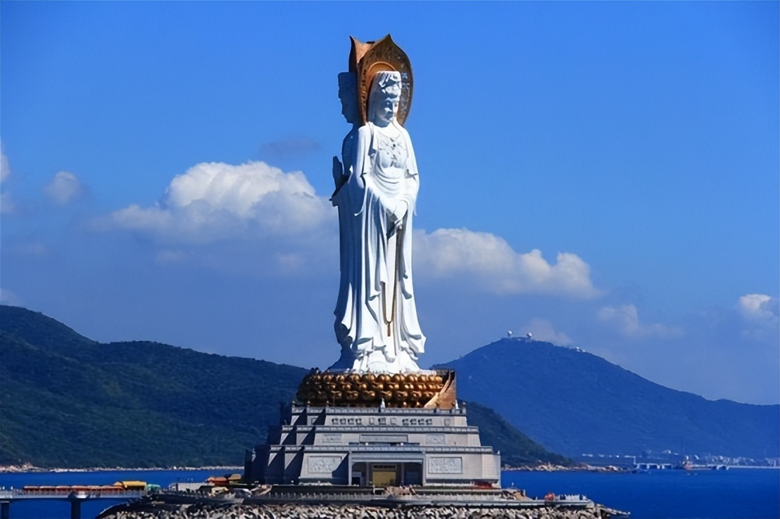 海南最大的观音像在哪里,南海观音像耗资8亿高达108米