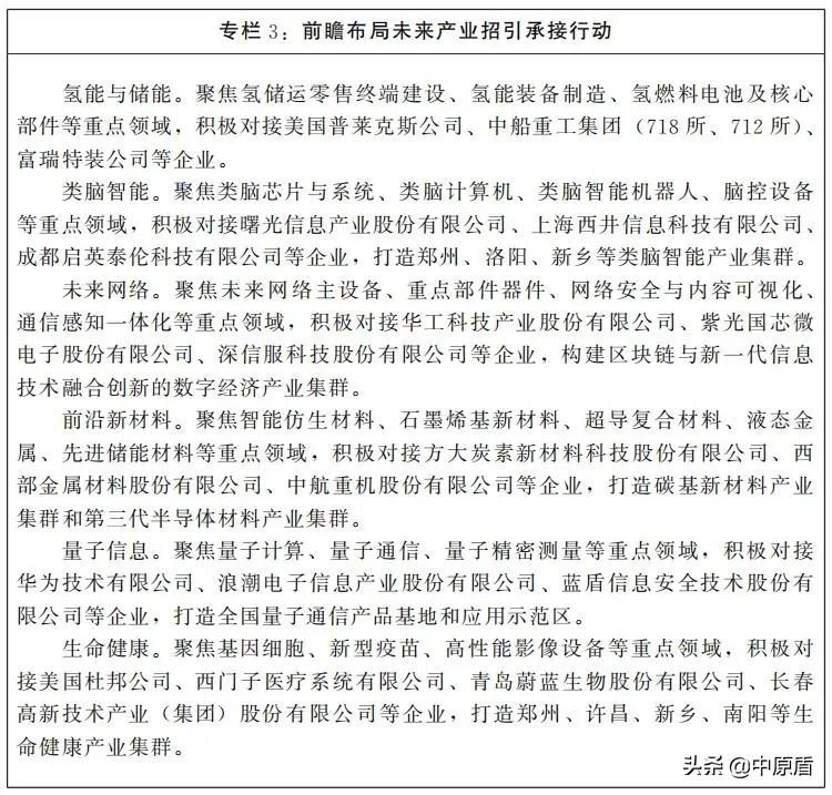 河南国家级承接产业转移示范区,2024河南招商引资项目