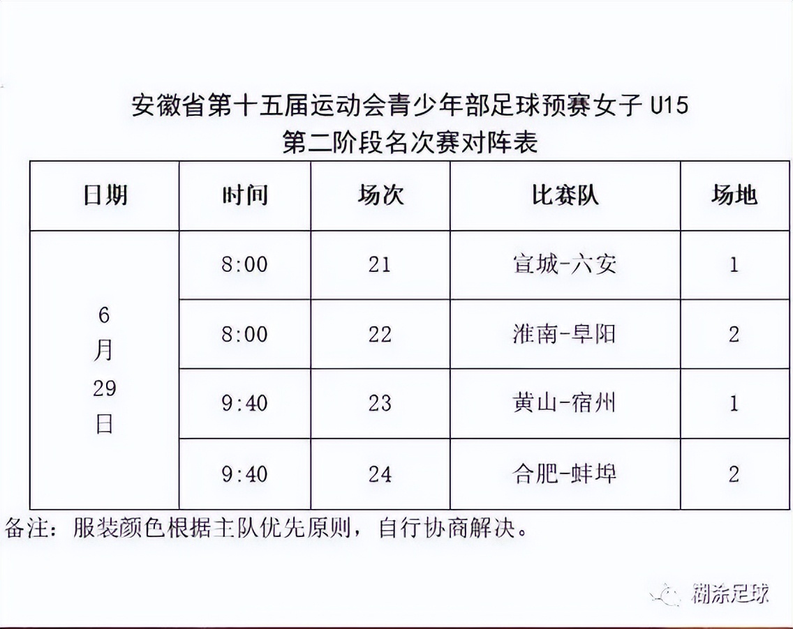 安徽青少年足球锦标赛丙组,安徽省第十五届运动会u15足球