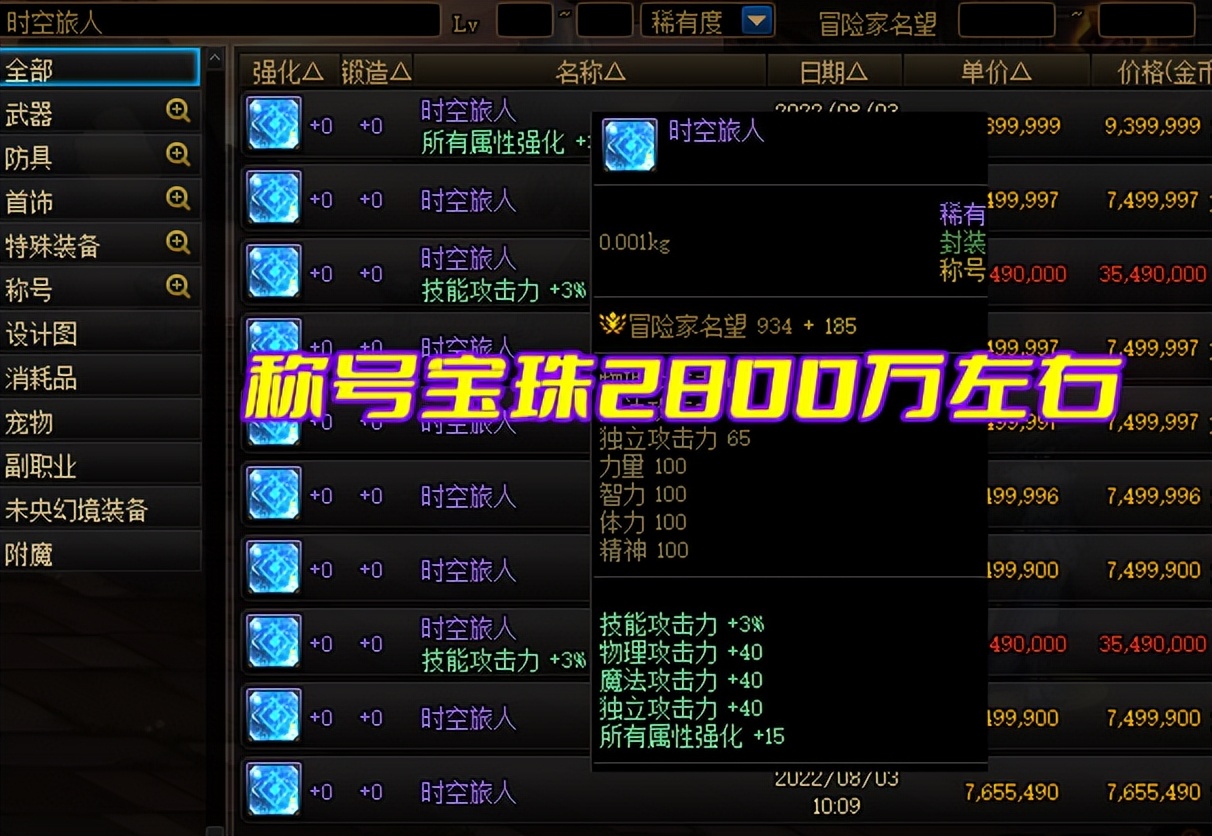 DNF：“马车宝珠”多少钱合适？3个方面分析，超过60R不推荐