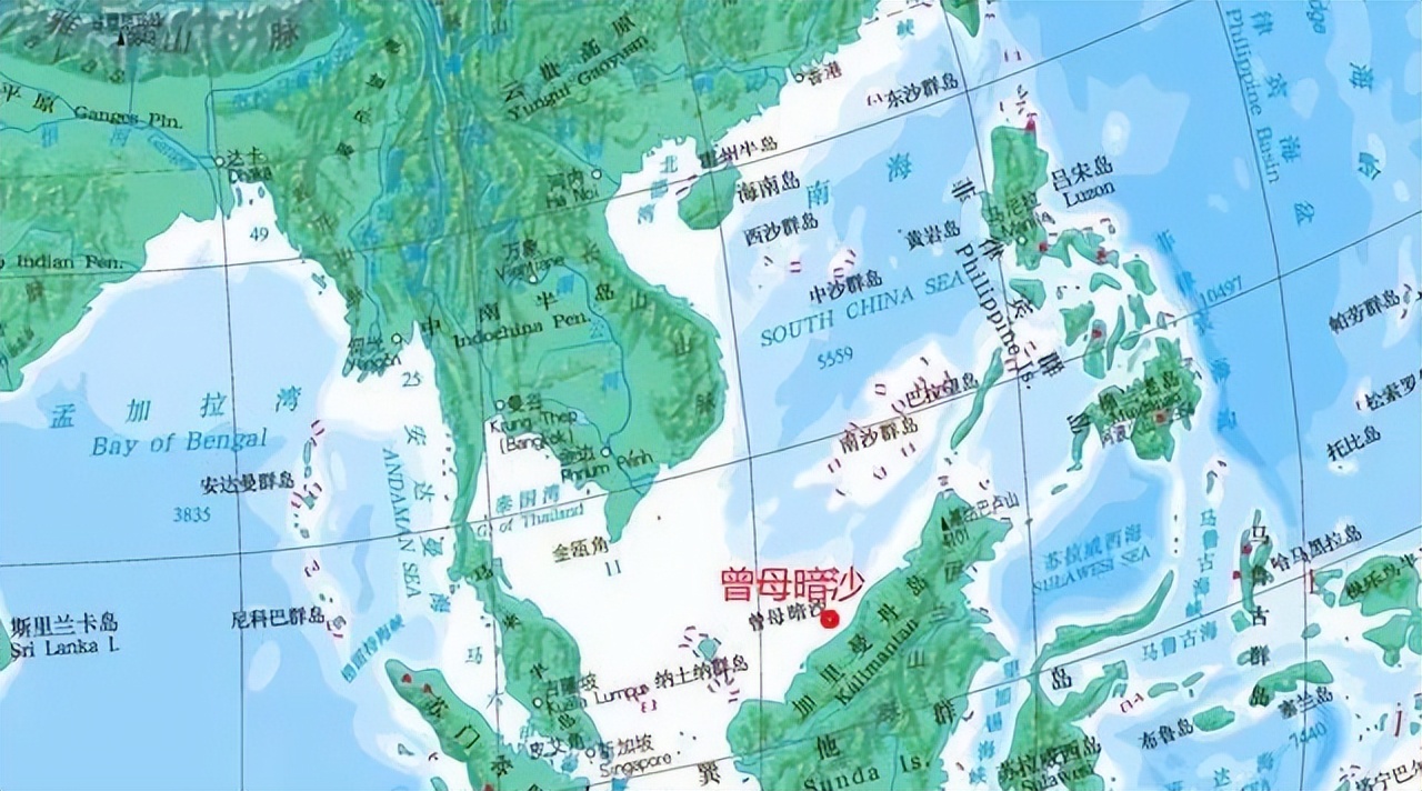 曾母暗沙宝藏,曾母暗沙有陆地吗