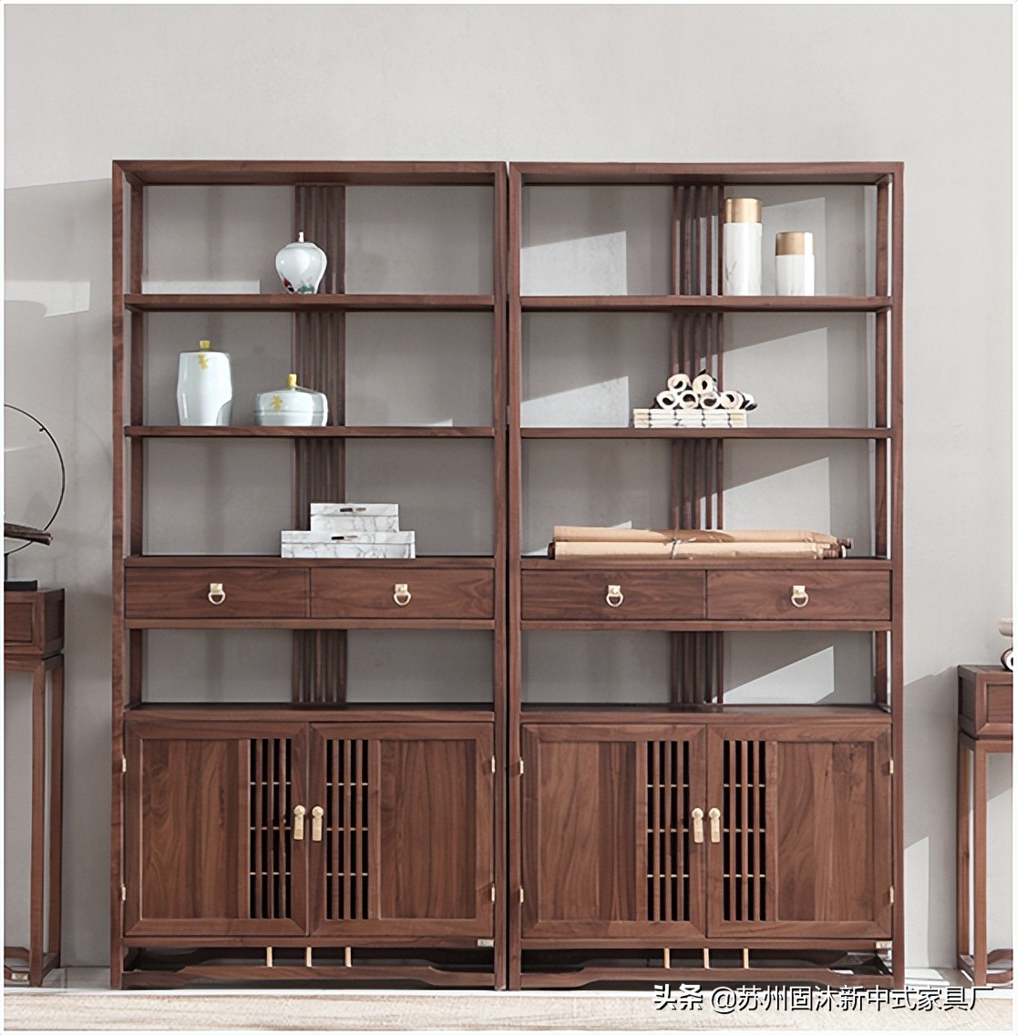全屋实木家具新中式,新中式含蓄秀美韵味十足