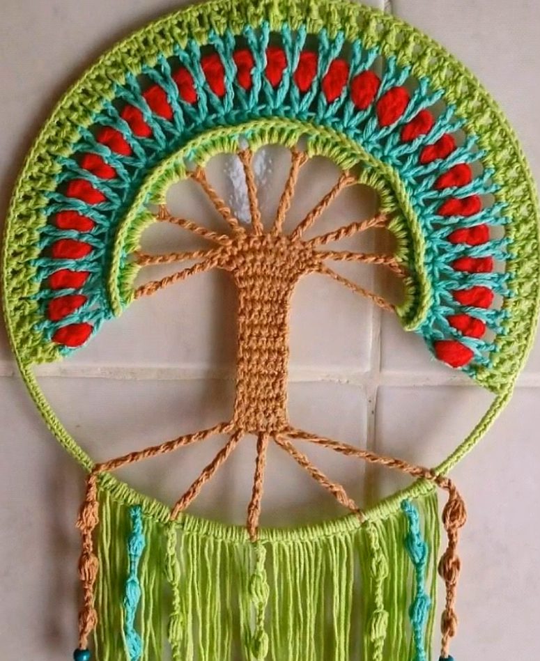 钩针编织各种墙挂花篮,钩针花环墙挂玫瑰花教程