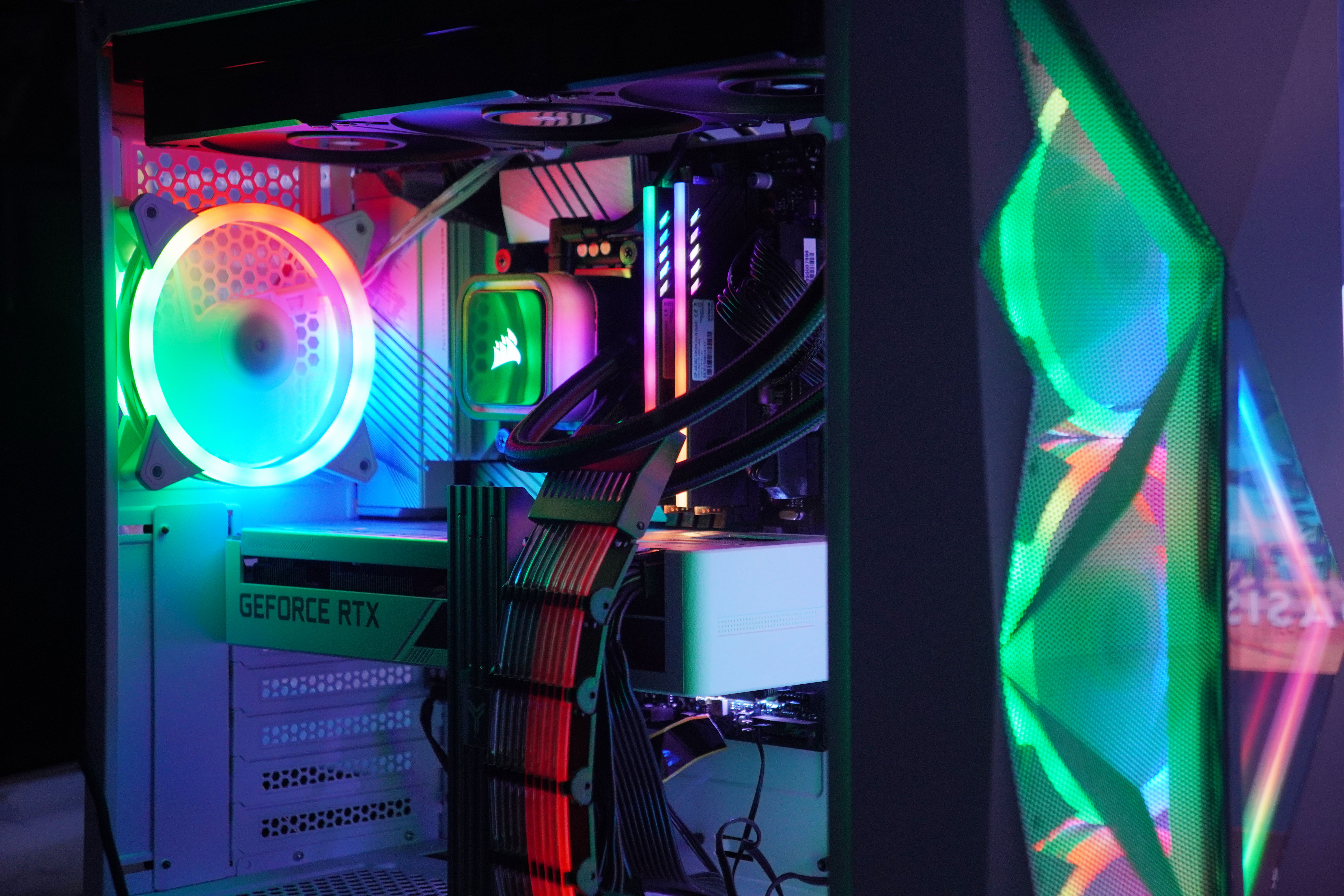 美商海盗船h150ipro水冷拆解,海盗船h150i精英版六风扇