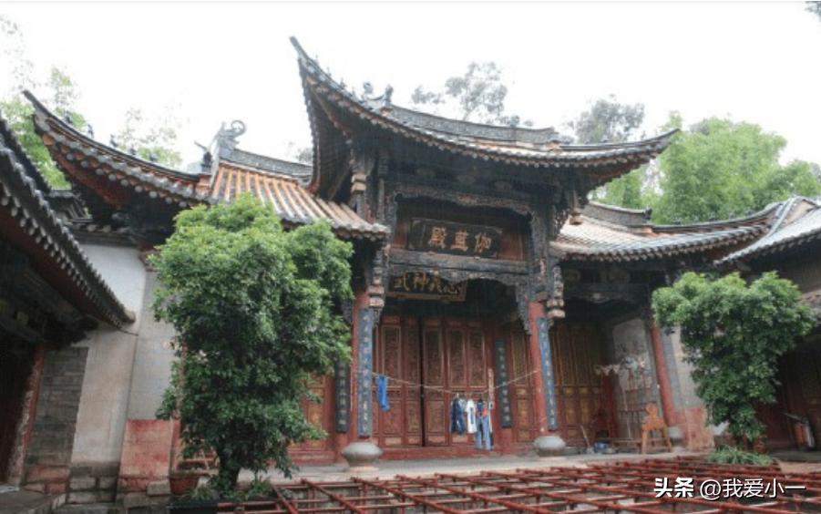 云南昆明古建筑群图,云南省昆明市官渡古镇古建筑