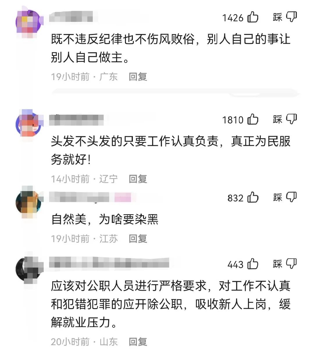 一副区长因白发遭质疑,官方回应副区长因一撮白发被质疑