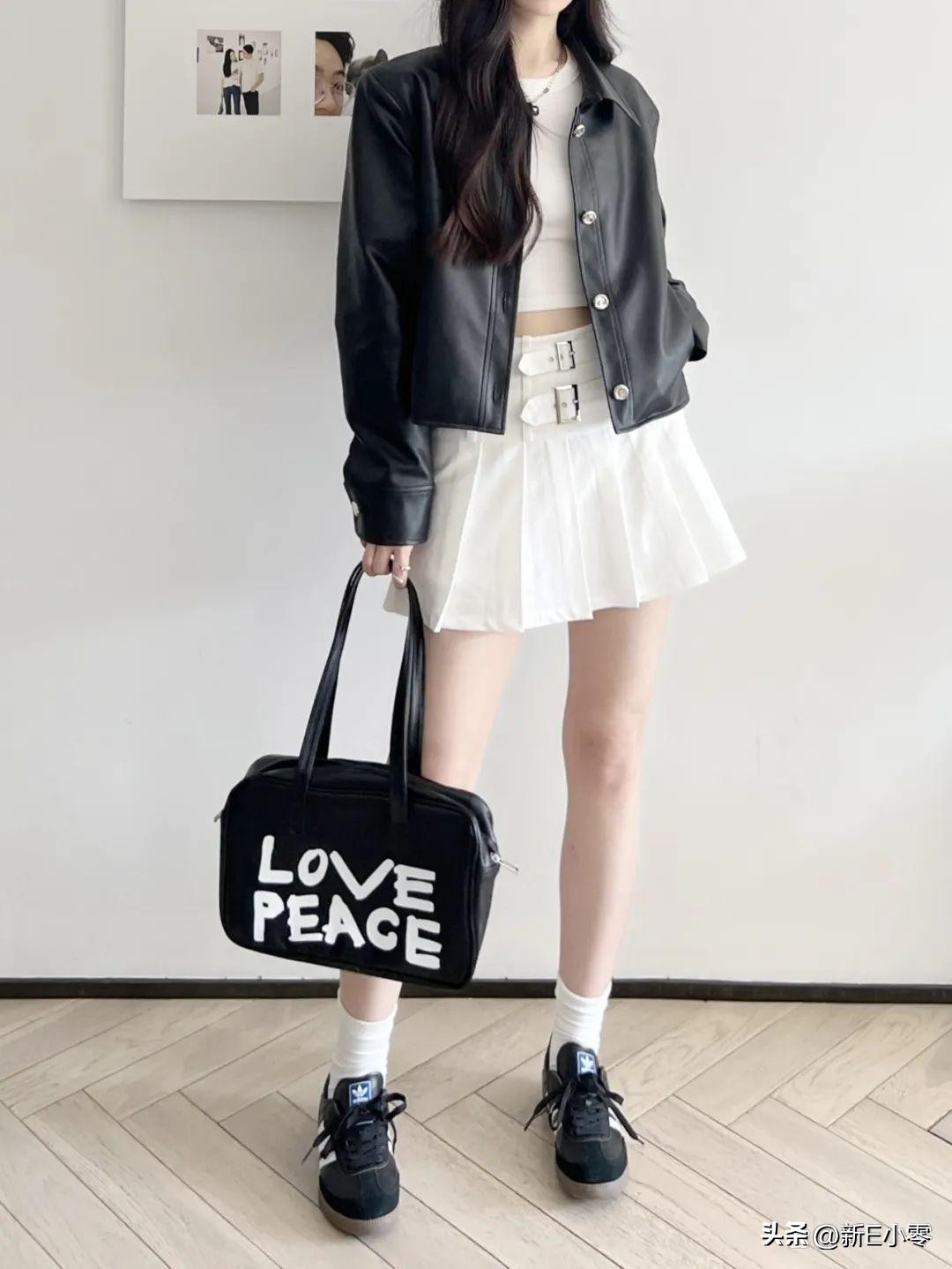 2024早春新款皮衣大码,一件皮衣有多百搭