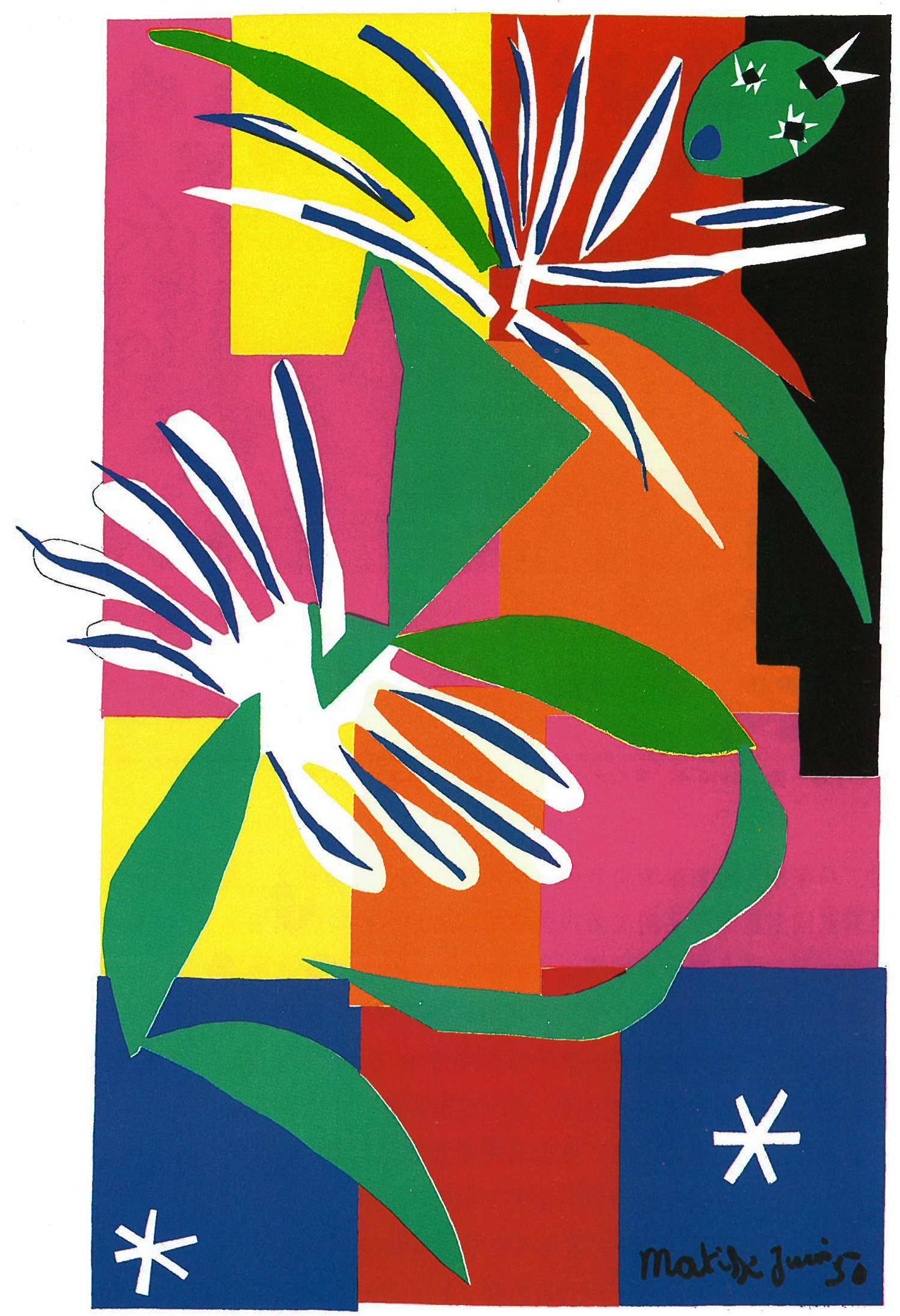 怎么画亨利马蒂斯这个人,亨利马蒂斯剪纸