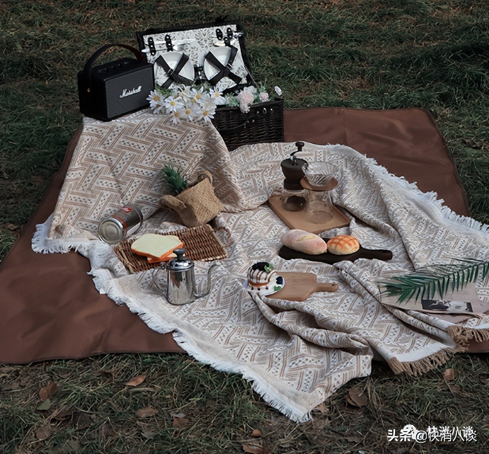 与春天有关的贴纸,春天野餐的贴纸