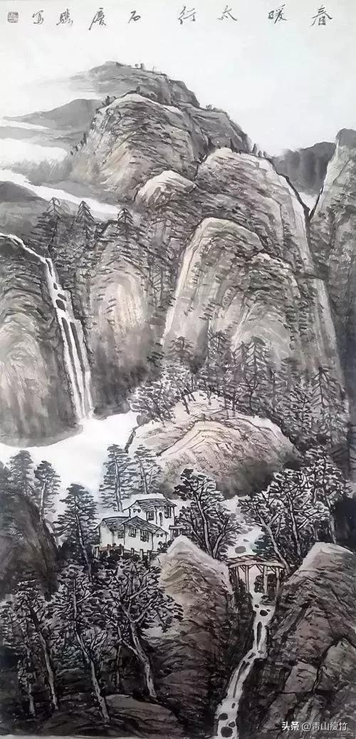 集名家精品山水画70幅欣赏,陈学良山水画精品欣赏40幅