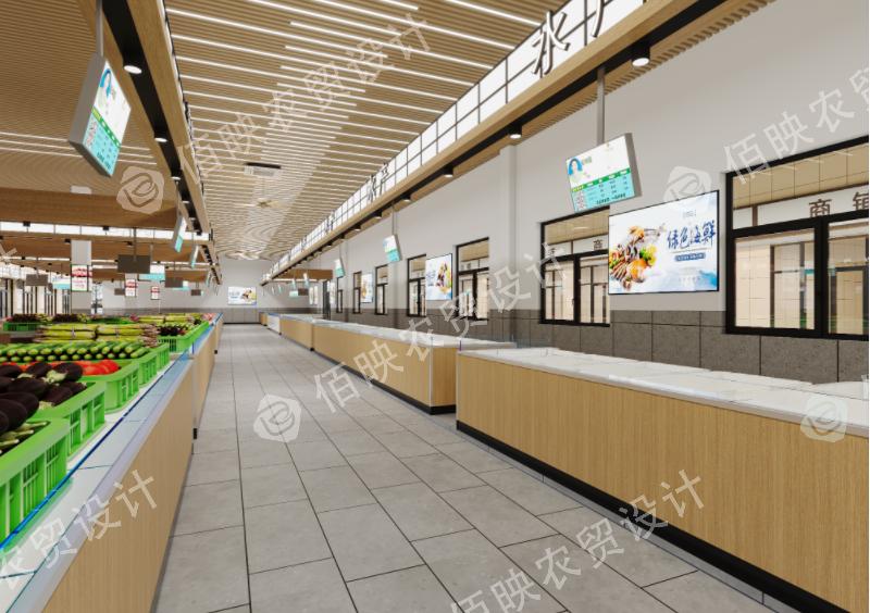 菜市场设计效果图大全,大型菜市场设计效果图