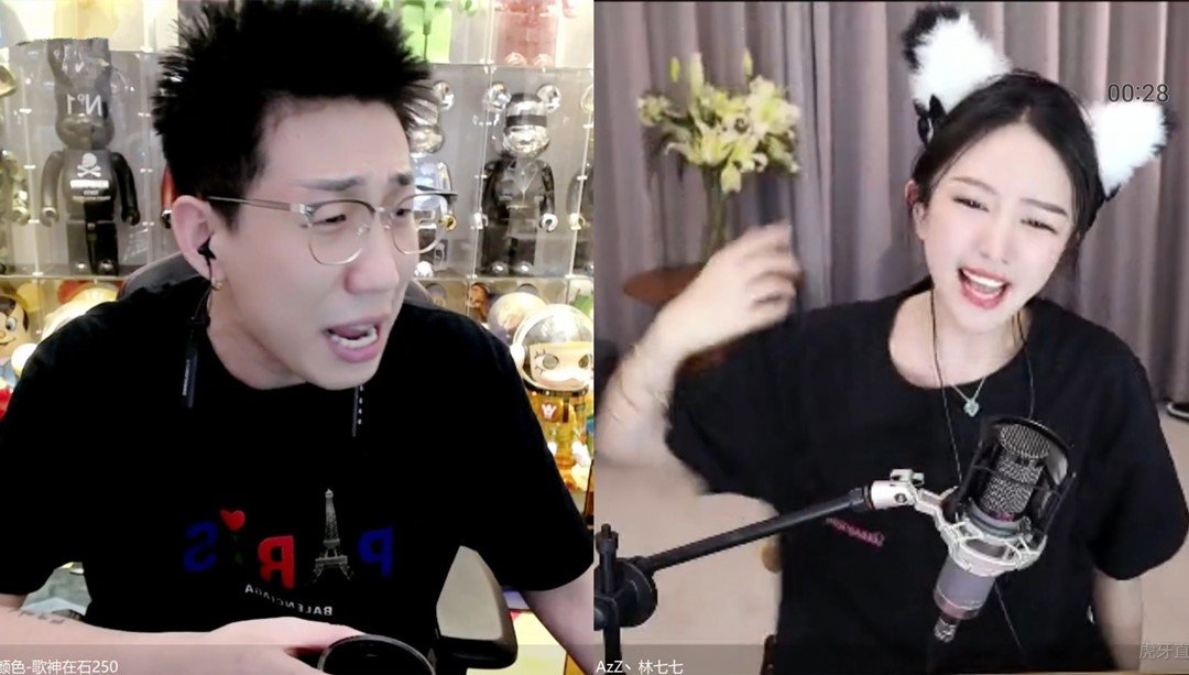 腐团儿身穿绿色背心大秀身材，林七七新造型现身，平胸也有自信美