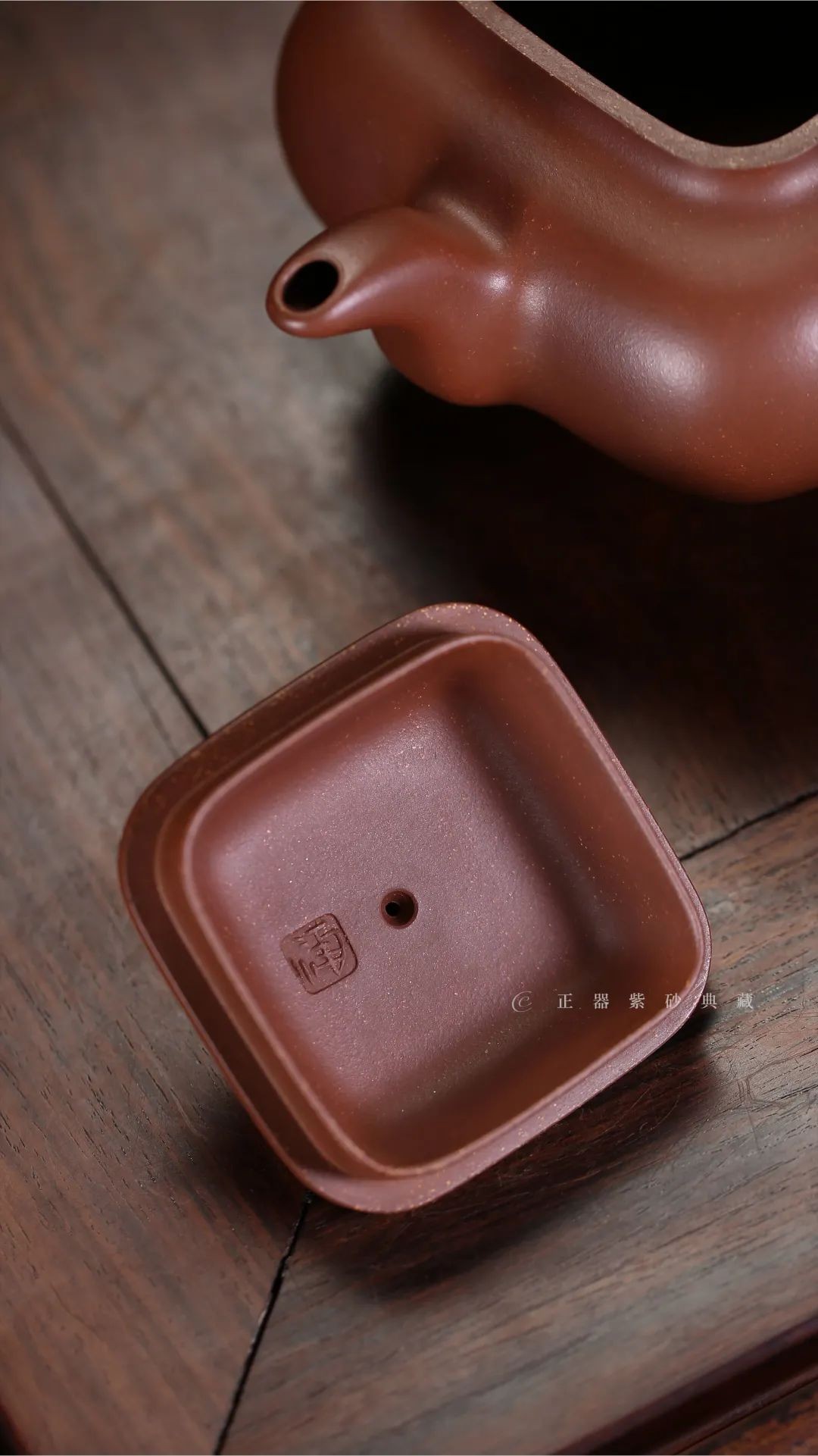 紫砂壶四方传炉全手工,正器紫砂壶宜兴