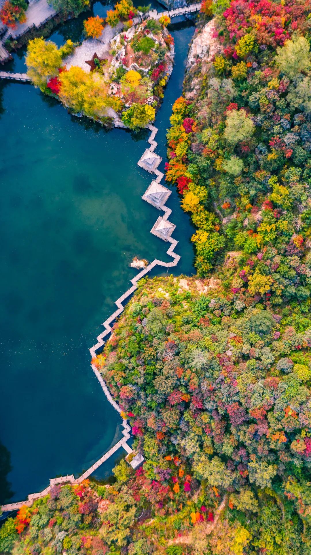 初秋的济南九如山风景秀丽美如画,济南九如山金秋十月