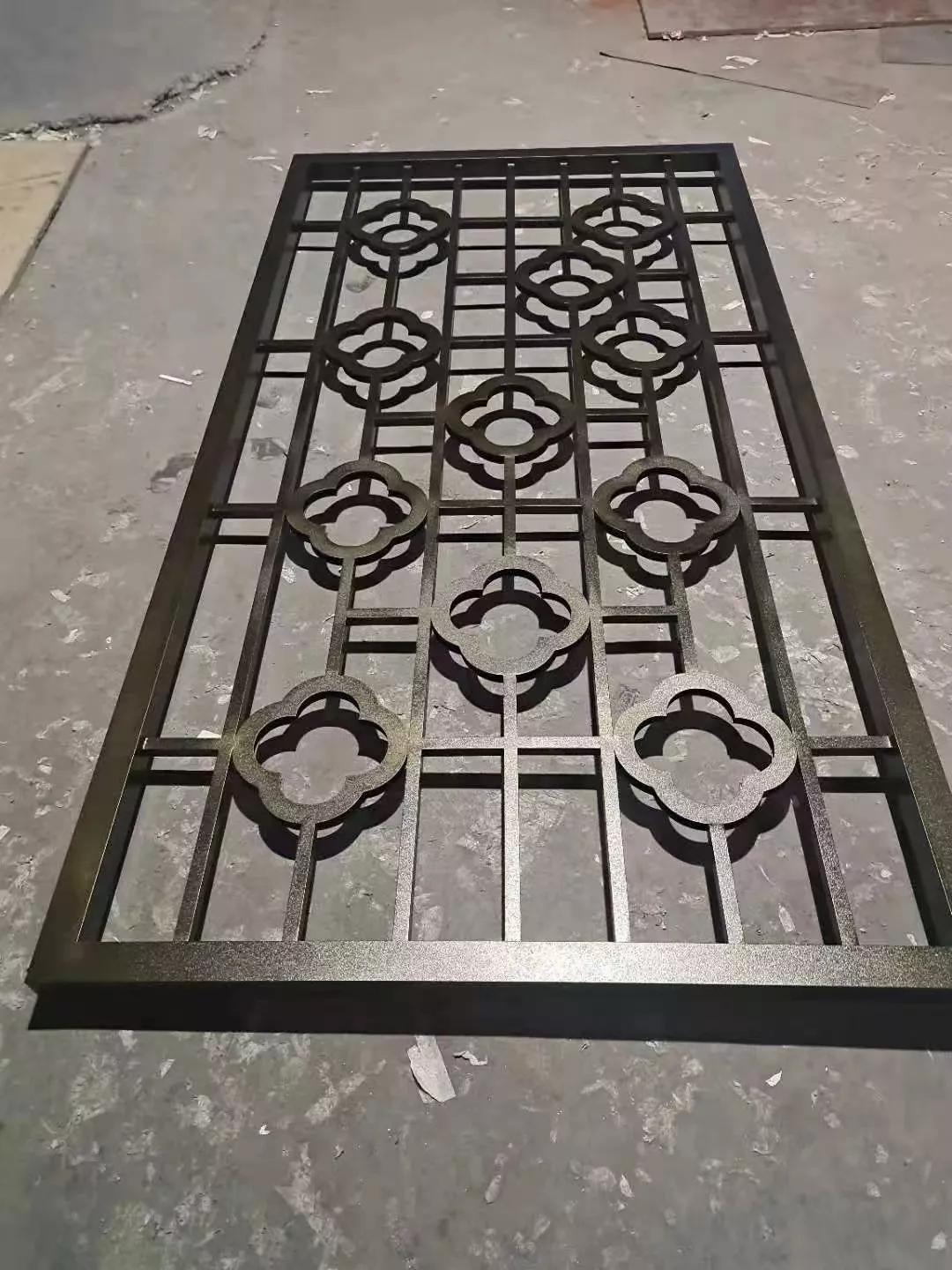 铝格栅庭院,铝合金格栅屏风庭院