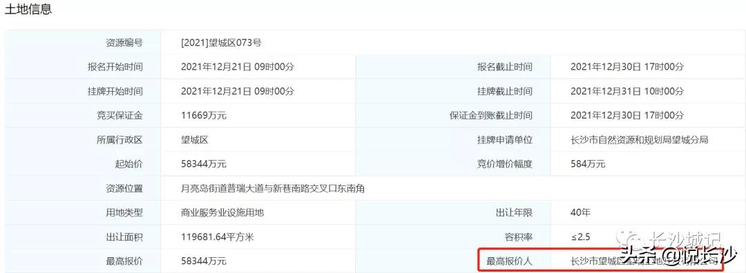 长沙望城45万方综合体,城投拿下的35亩城南铜锣湾地块