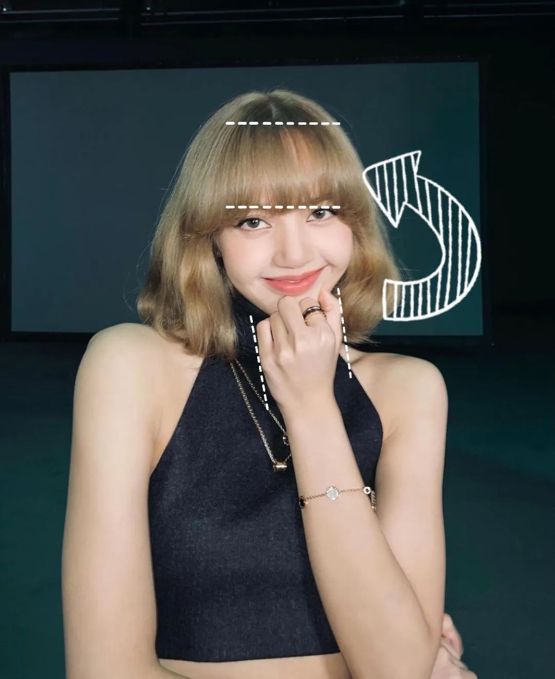 女生齐刘海和中分哪个更减龄,2021减龄最火发型齐刘海