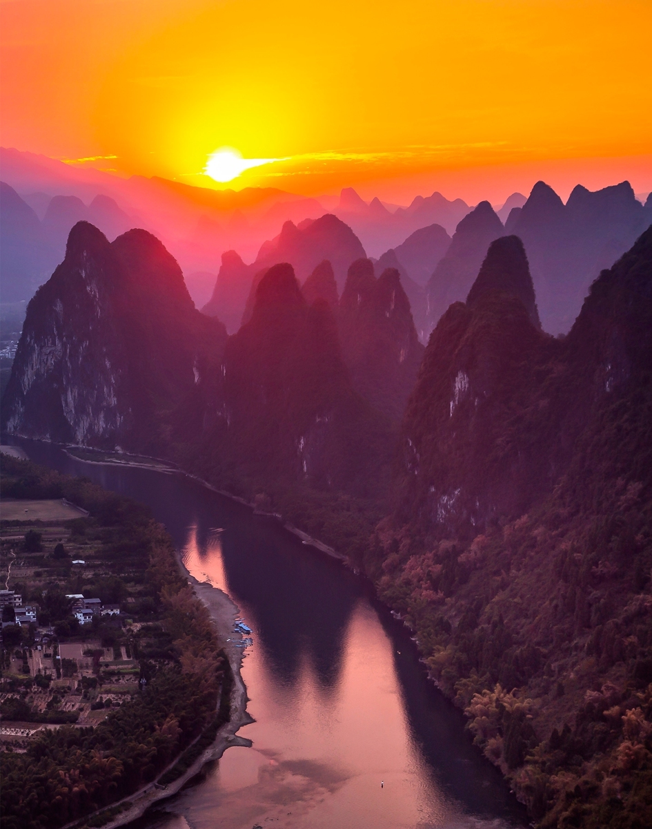 桂林相公山凤凰图,桂林阳朔山洞奇观