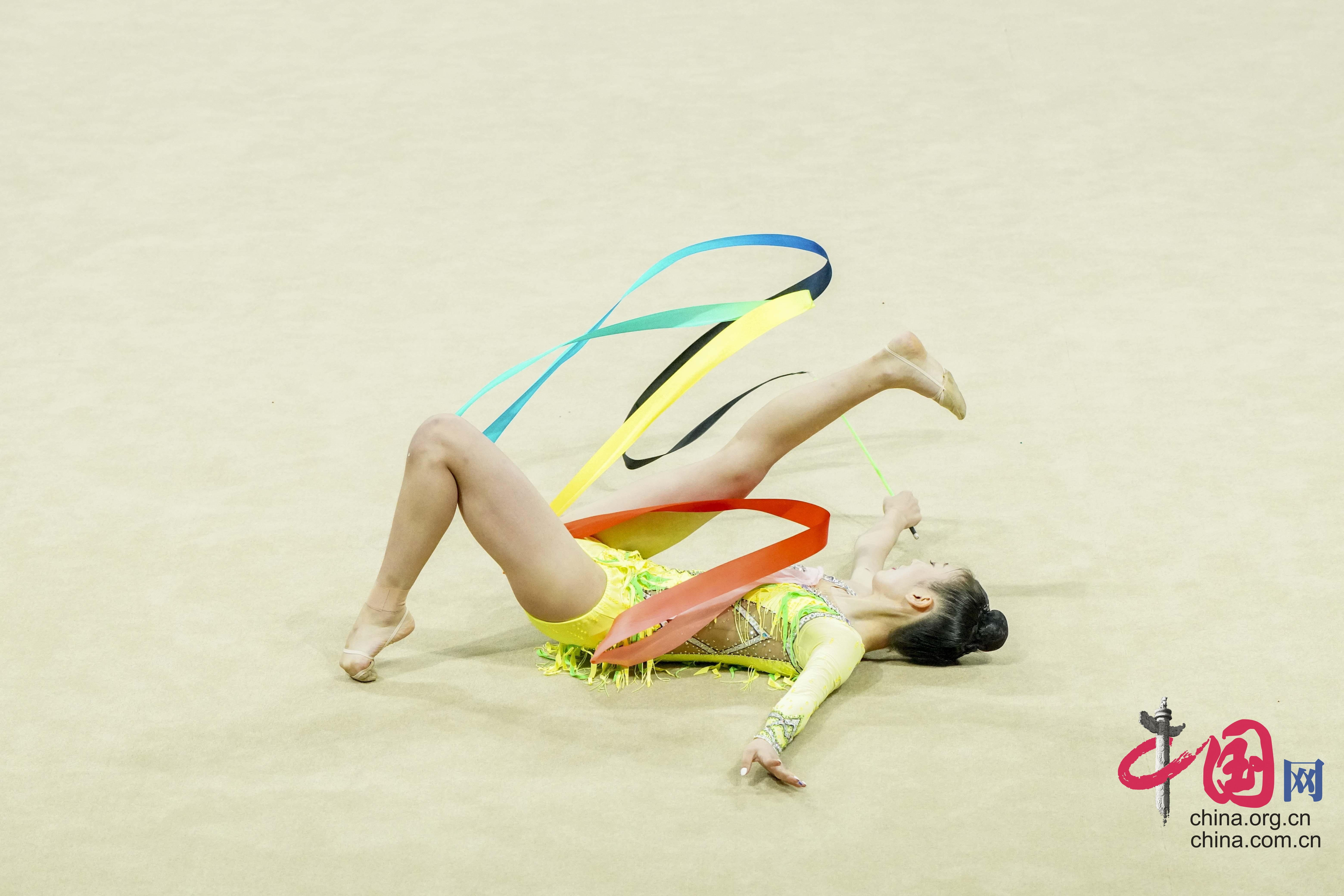 【青春主场】艺术体操集体全能项目中国队夺金：感谢成都人民”