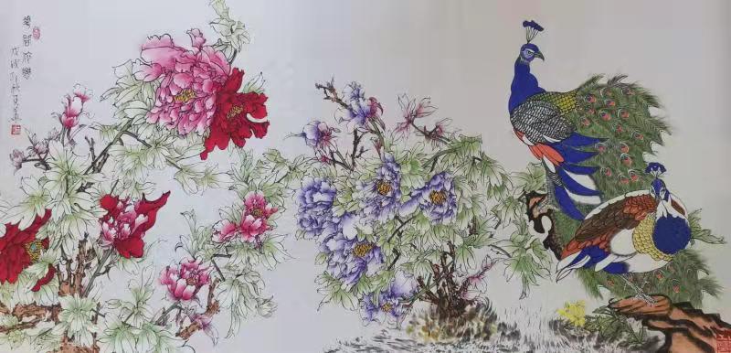 中美艺术作品展,中美书画艺术交流展