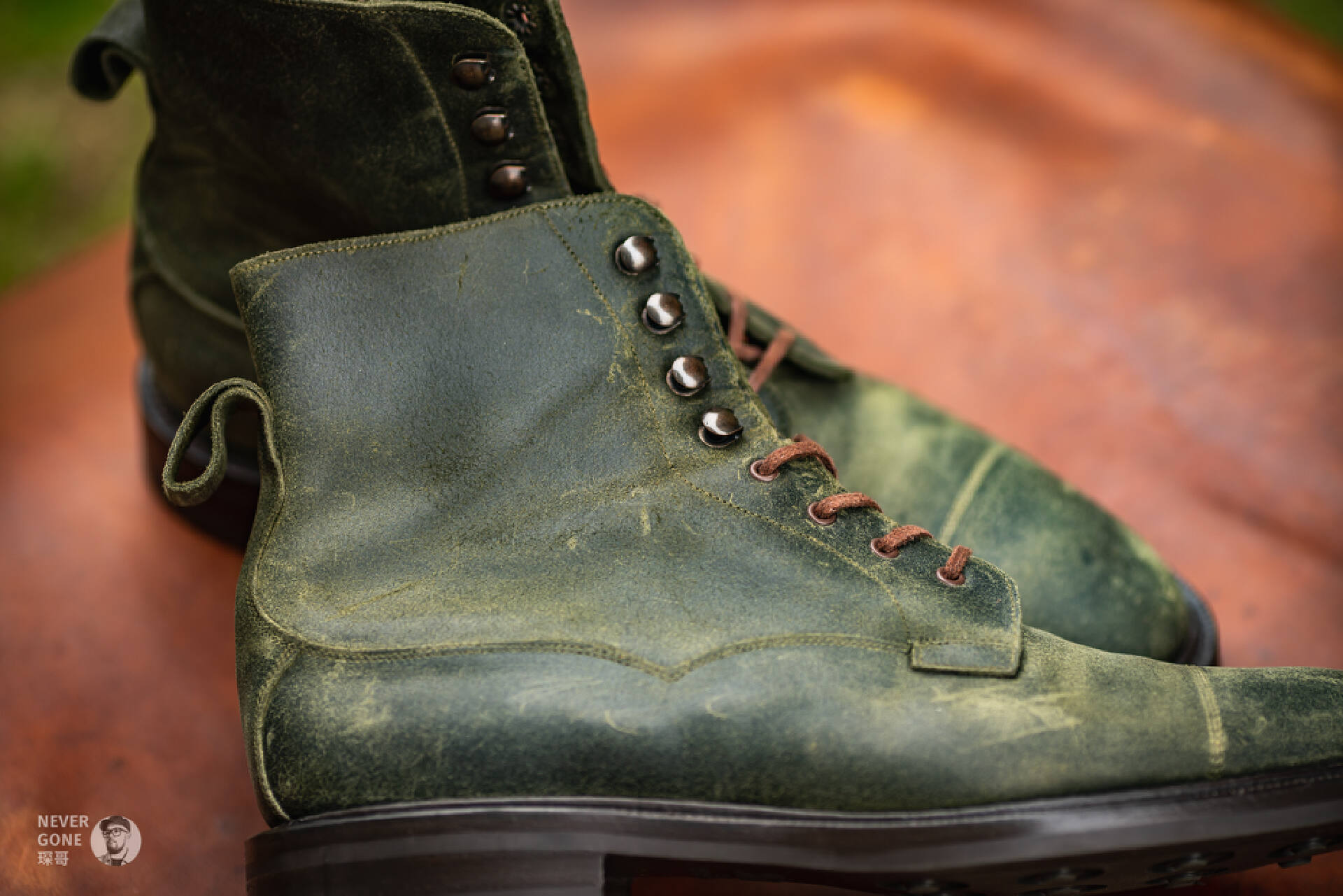 成功集邮EdwardGreen咔叽村靴：蜡翻毛Galway