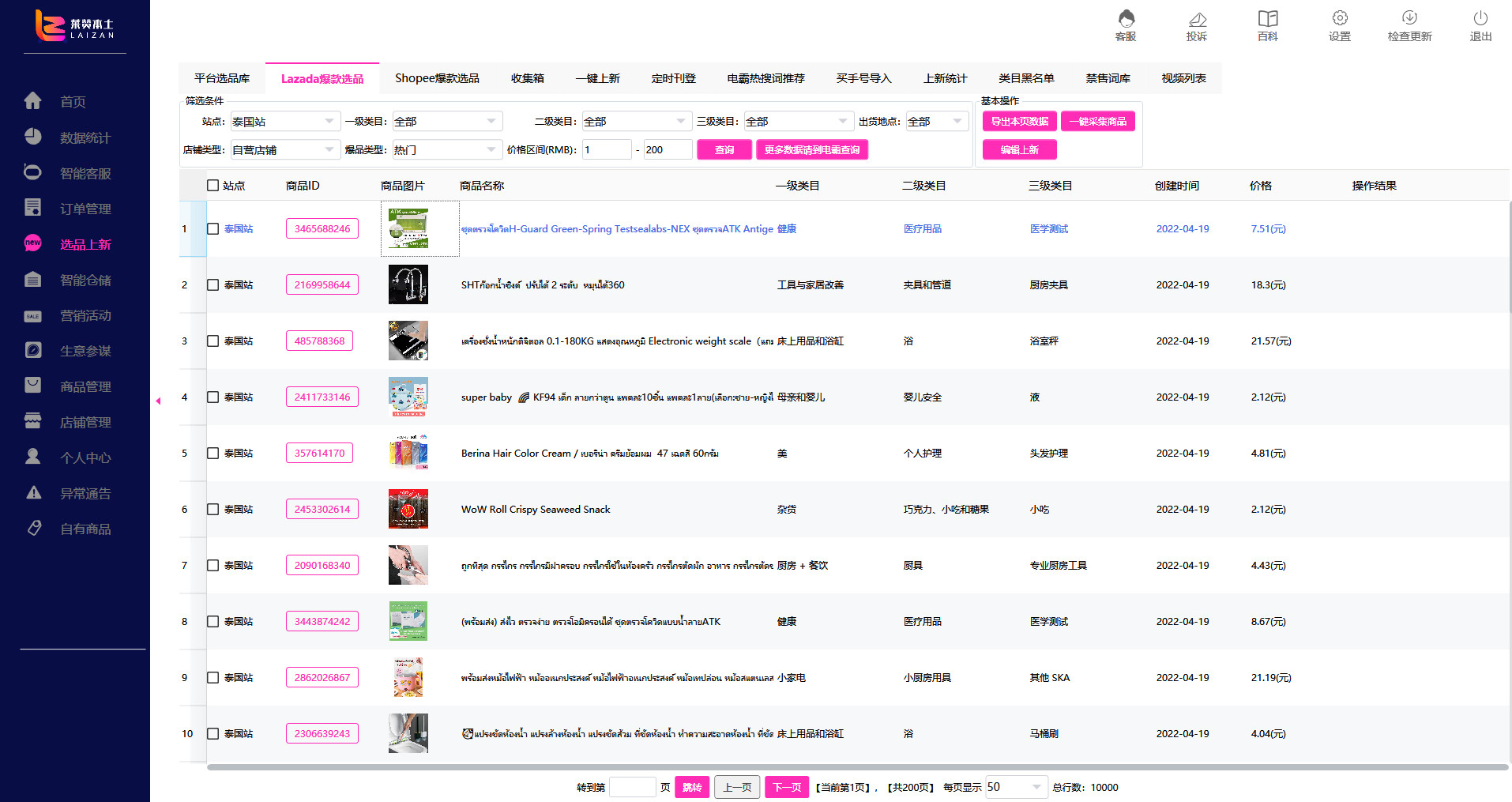 泰国lazada产品怎么选品,泰国lazada可以卖东西吗