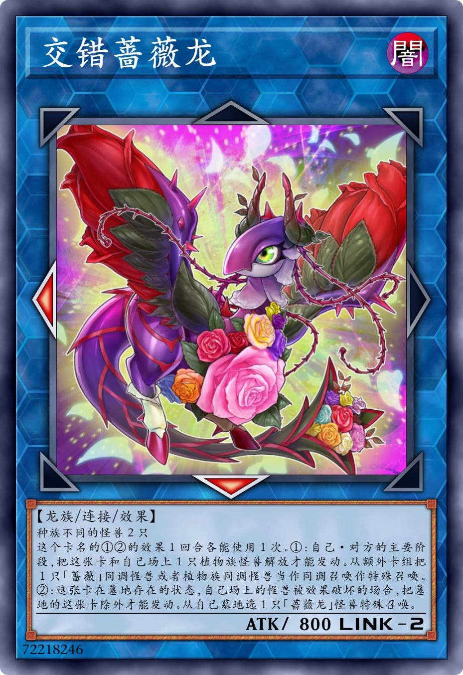 游戏王黑蔷薇龙实卡,游戏王决斗链接黑蔷薇龙卡组推荐