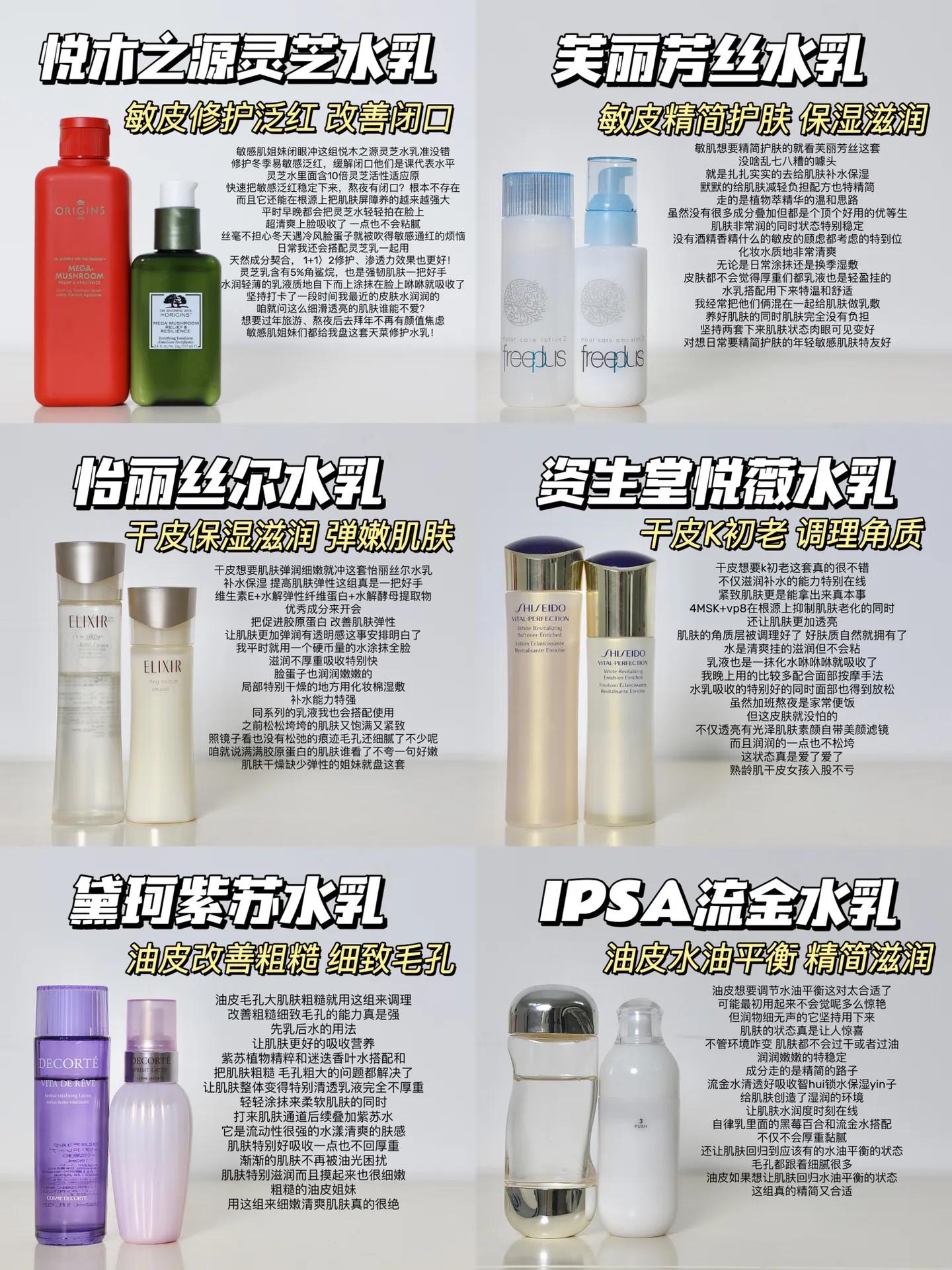 水乳套装排行榜前十名黛珂,黛珂智密紧颜水乳滋润型和清爽型