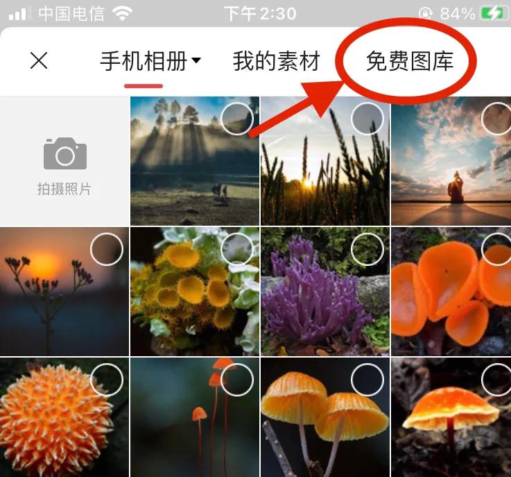 今天我总算找到了，原来在*今条头日**里隐藏着一个海量的免费图库