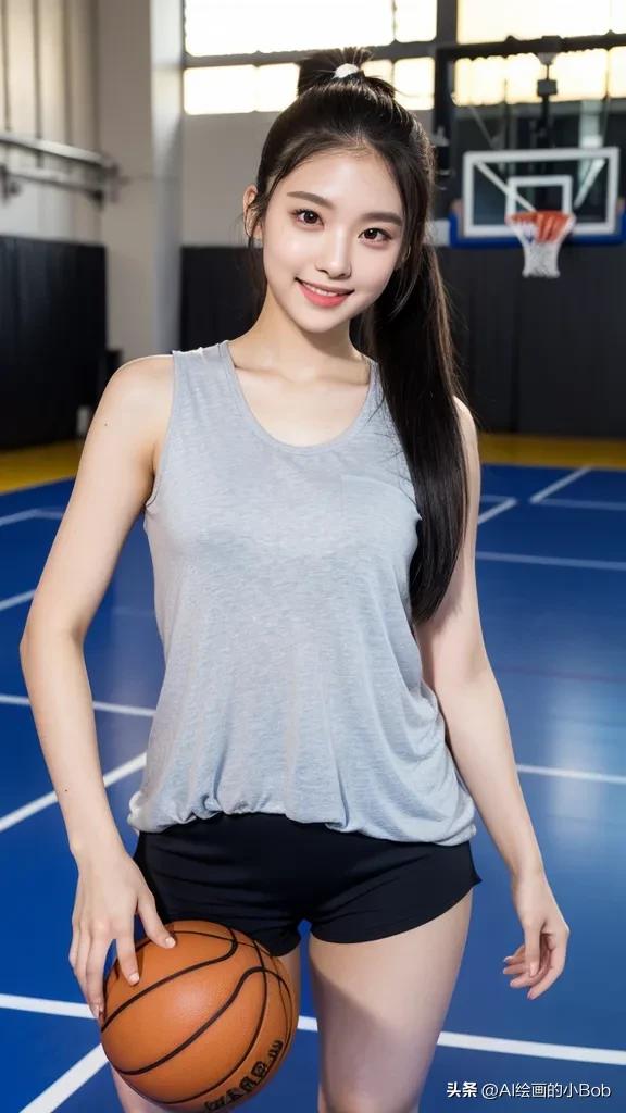 ai画打篮球女生图片,ai绘画女生打篮球教程
