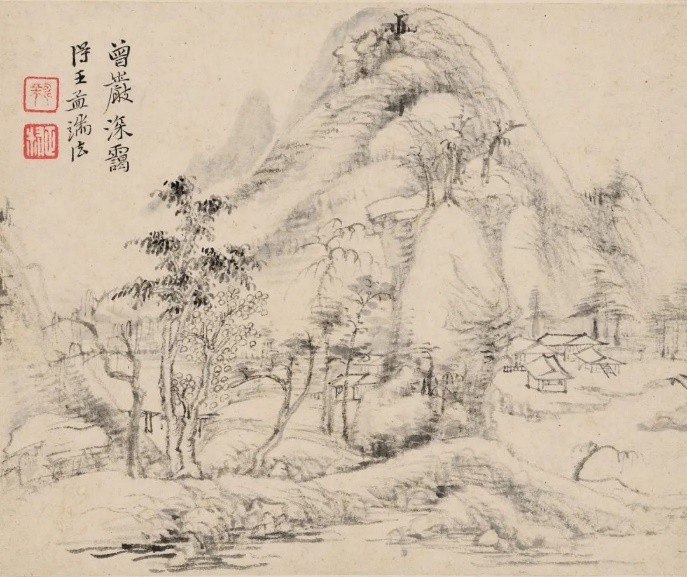 恽寿平仿古画册,恽寿平花鸟画册