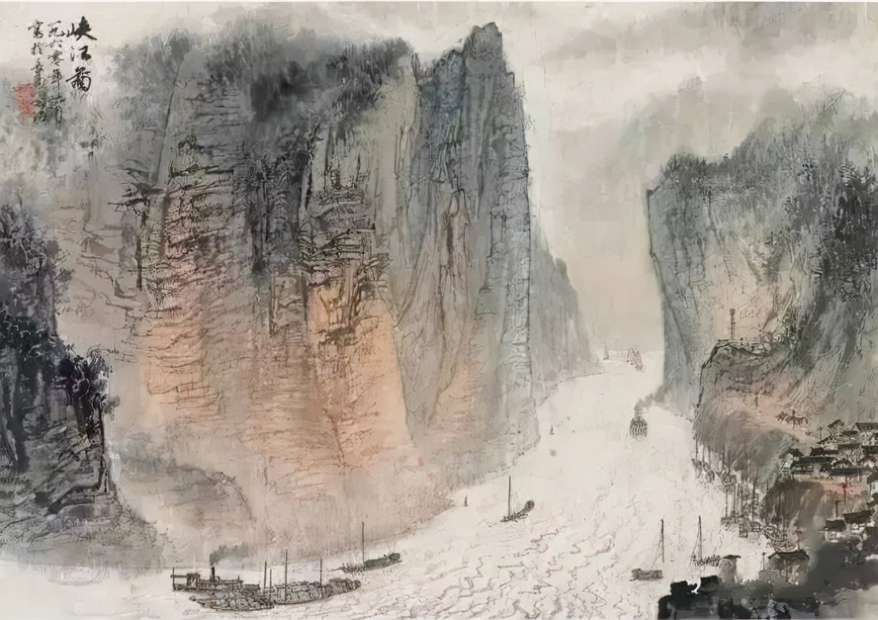 金陵山水画名画欣赏,金陵五大家诗意山水画欣赏