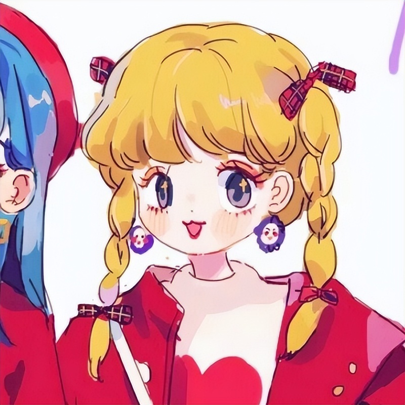 闺蜜头像加情侣头像同时用,一半闺蜜头像一半情侣头像