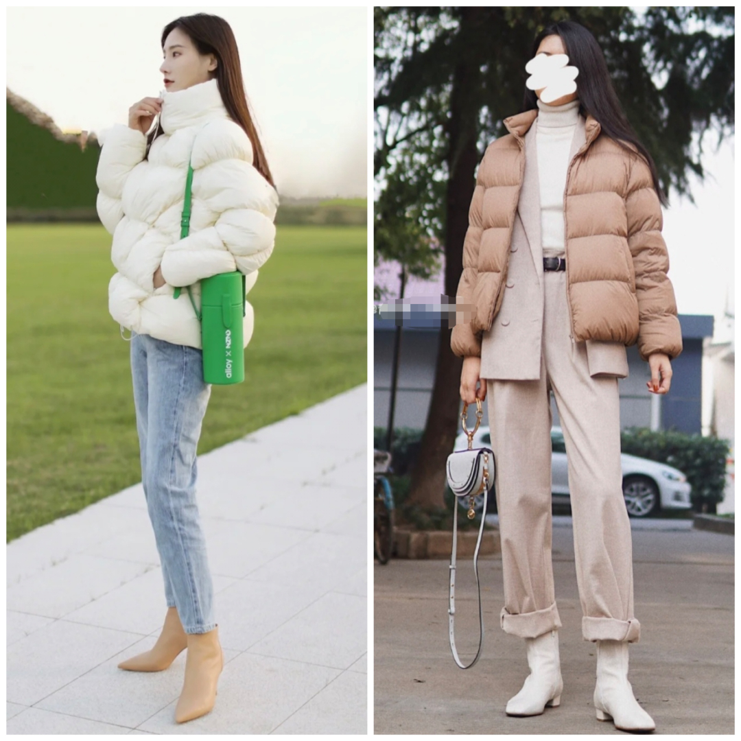 流行的靴子搭配什么衣服图片,中长靴子穿衣搭配图片2020秋冬