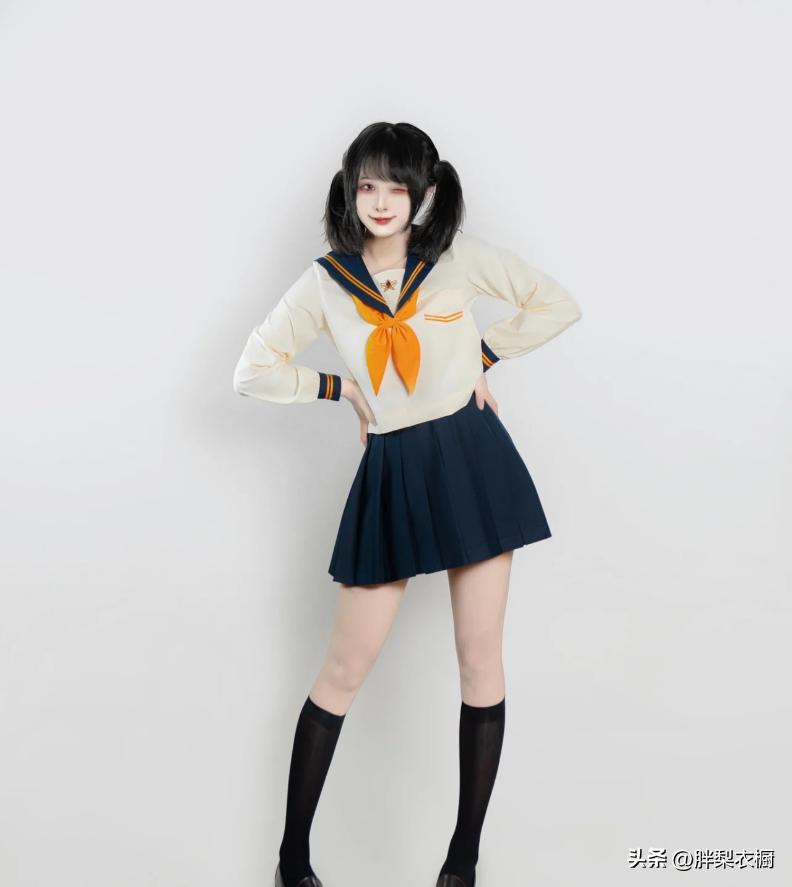 jk水手服女孩的日常穿搭,jk女生水手服照片