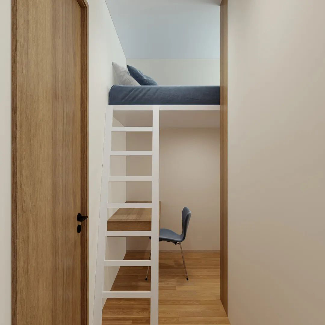 北欧原木风卧室奶咖效果图 (北欧轻奢ins风装修奶咖)