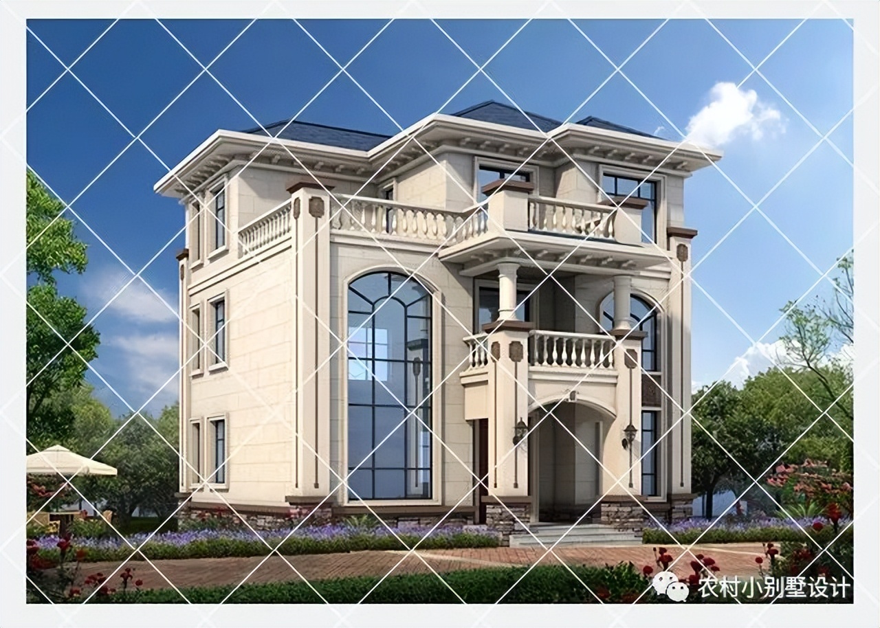 欧式别墅三层半设计及图纸大全,100平米三层别墅欧式全套设计图纸