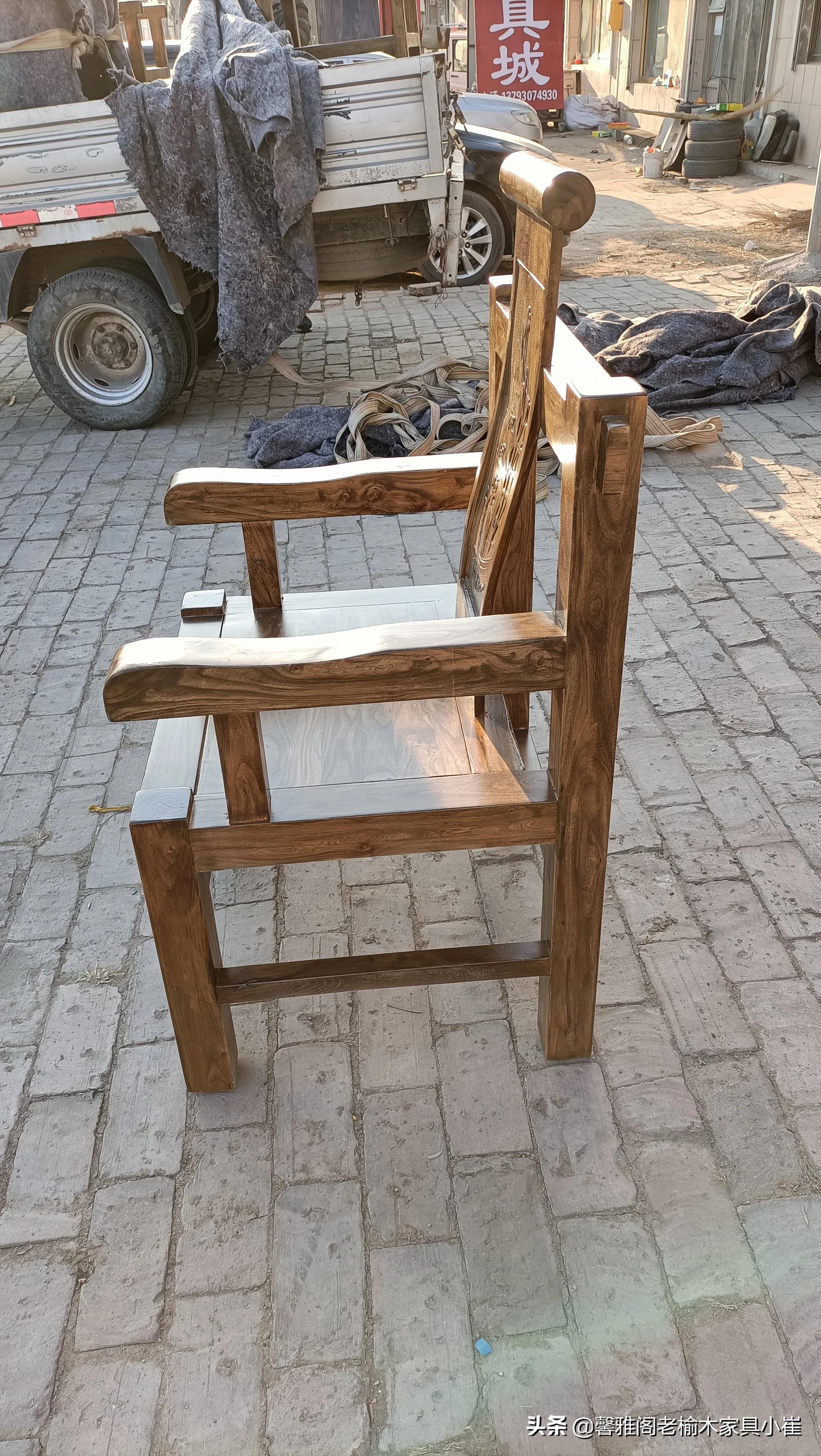 老榆木中式茶道桌价格,老榆木茶桌椅一体