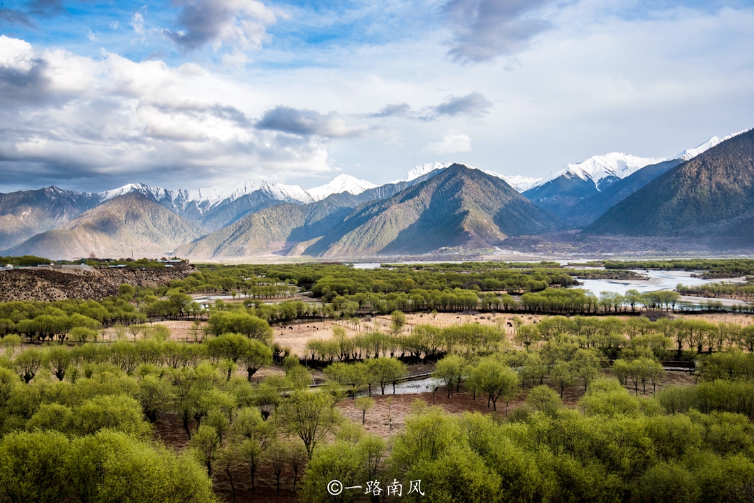 林芝美丽的城市,西藏林芝城市风景