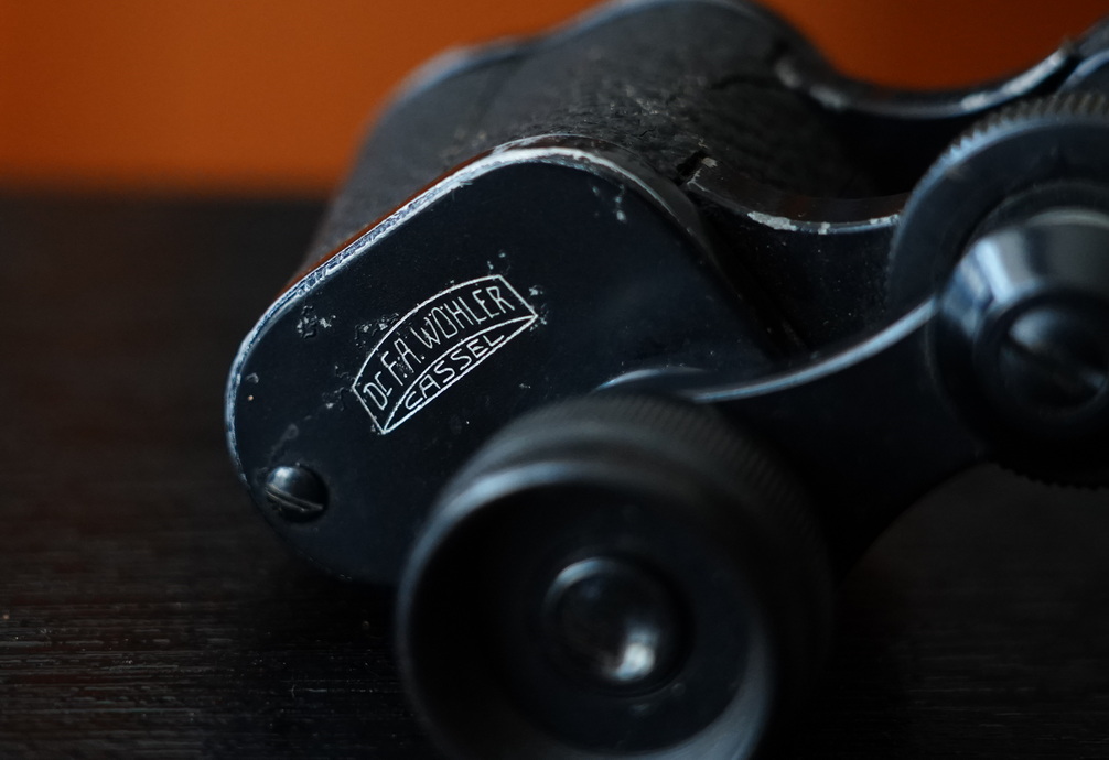 战争时期的老式军用望远镜,战争年代的18倍望远镜