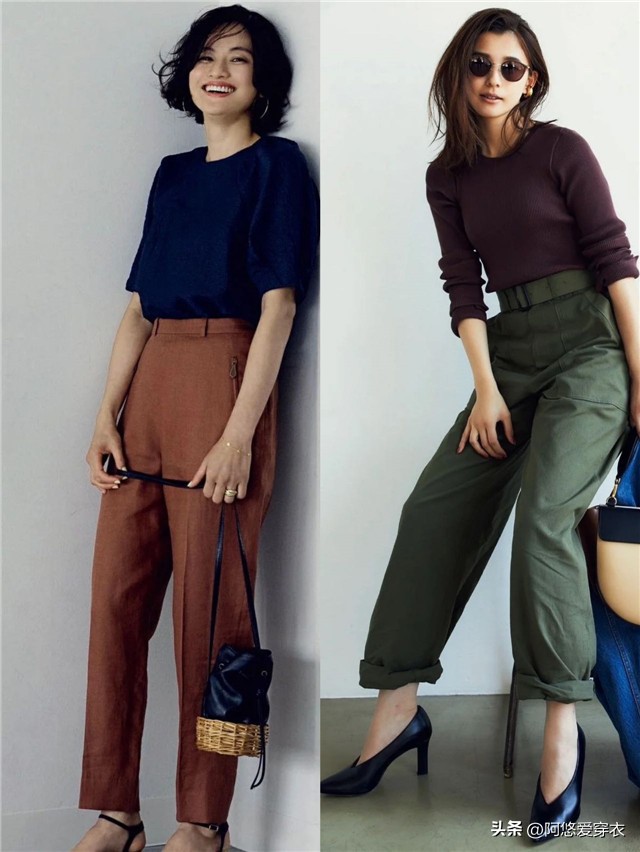 卡其色哈伦裤的十种搭配方法,卡布里裤适合人群