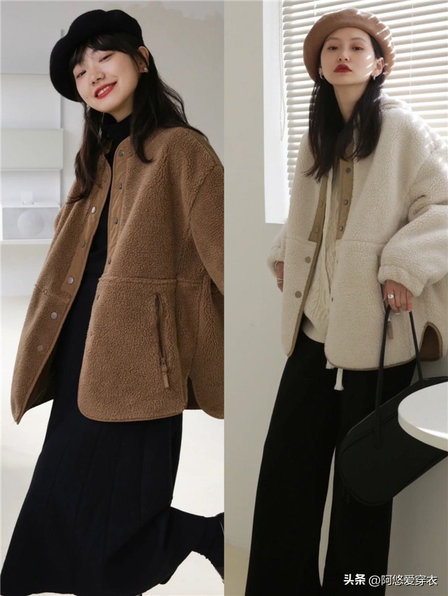 羊羔毛皮草外套还流行不,今年流行的羊羔毛短款