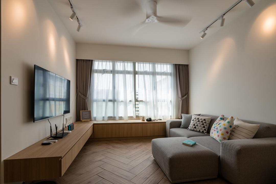 如何在小户型客厅设计书桌,小户型电视柜当书桌